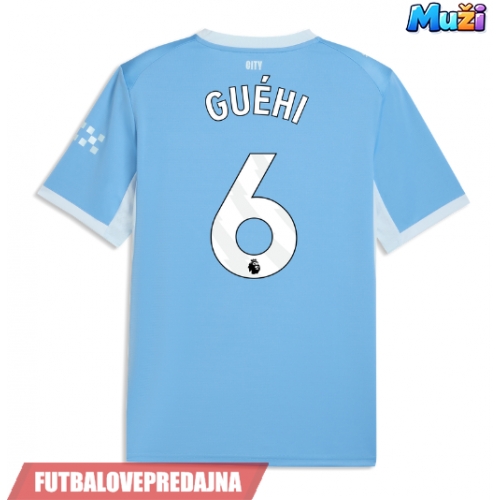 Lacne Muži Futbalové dres Manchester City Marc Guehi #6 2026-27 Krátky Rukáv - Domáci